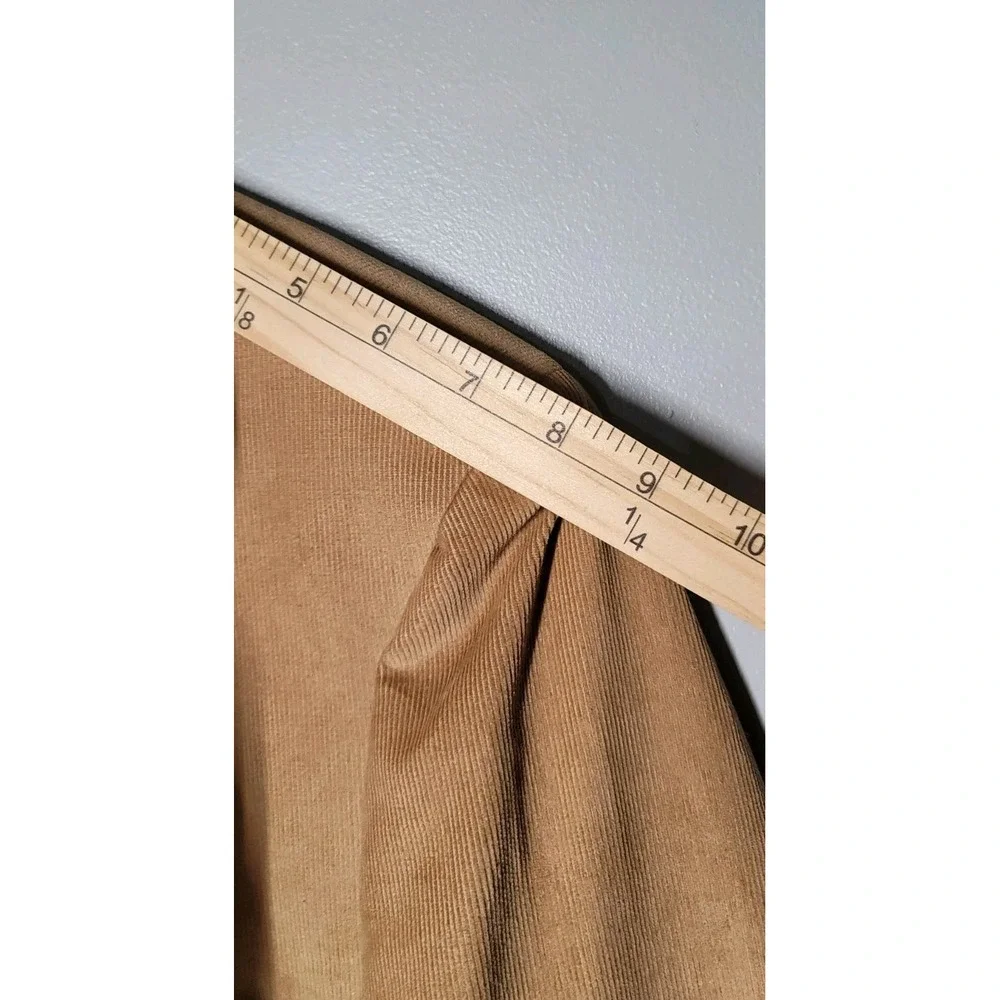 Lands End Mens Size 42 Tall Tan Blazer Sport Coat Jacket Corduroy Elbow Patches